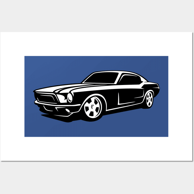 Muscle Car 3 Wall Art by Psycho Delia